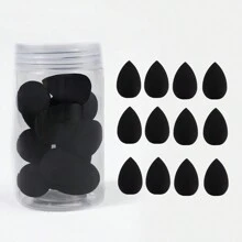 12个装透明罐装迷你化妆海绵，小巧柔软，干湿两用，不含乳胶。适用于化妆、家居装饰、梳妆台、旅行、卧室等场合。也可用于化妆配件、粉扑、化妆海绵、散粉扑等。此外，它也是圣诞礼物、化妆工具、礼品、女士礼物、圣诞礼物、赠品、旅行必备品等。 - 彩色 - 查看 24