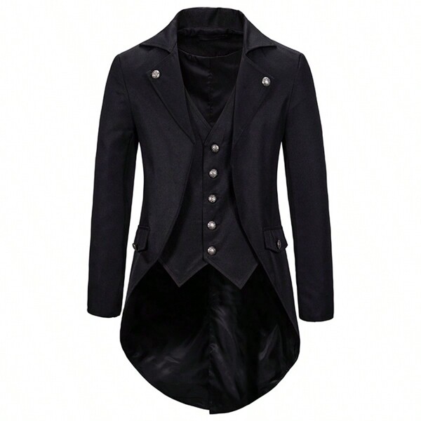 Men Autumn/Winter Formal Tailcoat Tuxedo Jacket With Notched Lapel