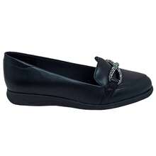 Beira Rio Women's Crystal Bow Moccasin Shoe - màu đen - Xem 2