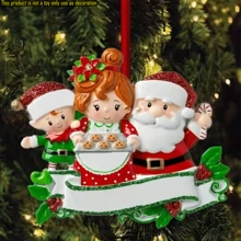 2 đồ trang trí treo bằng nhựa hình ông già Noel, hoàn hảo để trang trí cây thông Noel - Nhiều màu - Xem 9