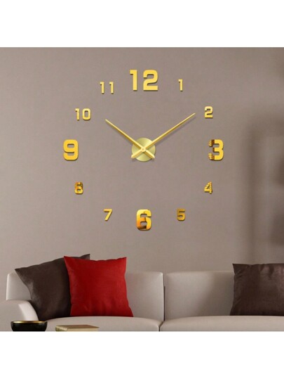 Moderne 16 Inch DIY Acrylic Wand Klok Large Silent Non Ticking Living Room, Bedroom, Kitchen Customizable Zwart Numeral ative Minimalist Easy Installation, Perfect Home Office ,Home ,Room Birthday Graduation Bedroom Dormitory Back To School