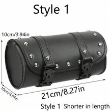 Waterproof Motorcycle Multipurpose Saddle Bag, Leather Tool Pouch With Password Lock, Universal Storage Bags, Riding Accessories