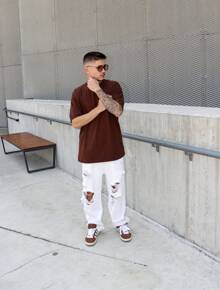 Women T-Shirts - Rust Brown - View 2