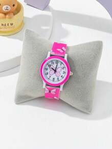 1pc New Fashion Butterfly Pattern Casual Cute Children Quartz Watch, Suitable As Birthday/Holiday Gift - Multicolor - View 8