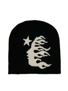 1 件针织帽，带“Profile”刺绣，独特街头风无檐便帽，男女通用设计，适合休闲、户外运动，可作为节日礼物 - 側顏 - 查看 15