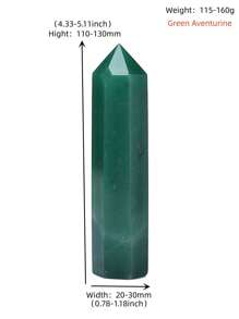 Torre di cristallo naturale verde avventurina di grandi dimensioni, obelisco in quarzo, minerali, strumento di healing Reiki, bacchetta, decorazione per la casa - Pilastro di giada avventurina - Visualizzare 2