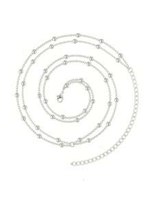 1 chiếc, Dây chuyền đeo eo nhiều lớp đính hạt có thể điều chỉnh dành cho trang sức cơ thể hàng ngày của phụ nữ - Nhiều màu - Xem 7