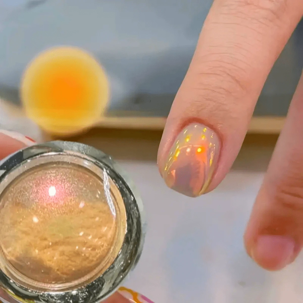 1g/Bottle Red Glitter Nail Art Decoration, DIY Nail Design, Glitter Nails, Charming Nails, Y2K Style - 彩色 - 查看 1