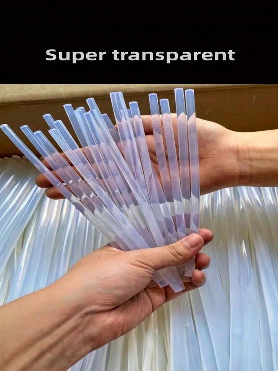 100pcs Mini Ultra Clear Hot Melt Glue Sticks, 0.27" X 3.95" Smooth
