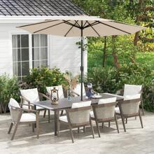 Lifezeal 10 FT Patio Umbrella Patio Market Steel Tilt W/ Crank Outdoor Yard Garden