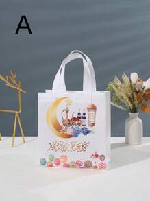 4/8/12 sztuk Moon Festival Urodzinowy prezent Pachaging Non-Woven Fabeic Totebags