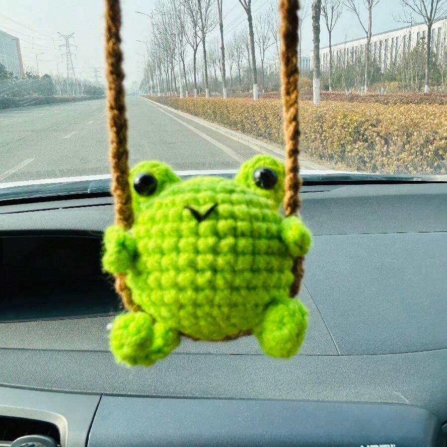 onEternal Handmade Crochet Decorative Ornament, Hanging Accessory For Car Interior, Decor, Gift