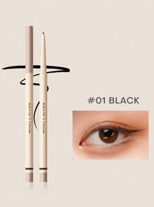 MISTINE 黑色眼线笔，超持久眼妆，防水、防晕染、持久，超细笔尖，0.05g 1 支 - 01 黑色 - 查看 1