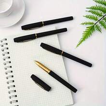 5pcs/Set Super Fine Point Black Ballpoint Pens - Smooth Writing, Lightweight, Ergonomic Design, Comfortable Grip, Suitable For Office, School And Daily Use - Multicolor - View 8