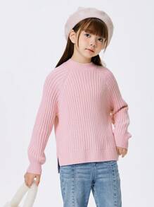 Balabala Jersey de punto para niñas, dulce y cálido, tipo suéter para otoño/invierno 2024