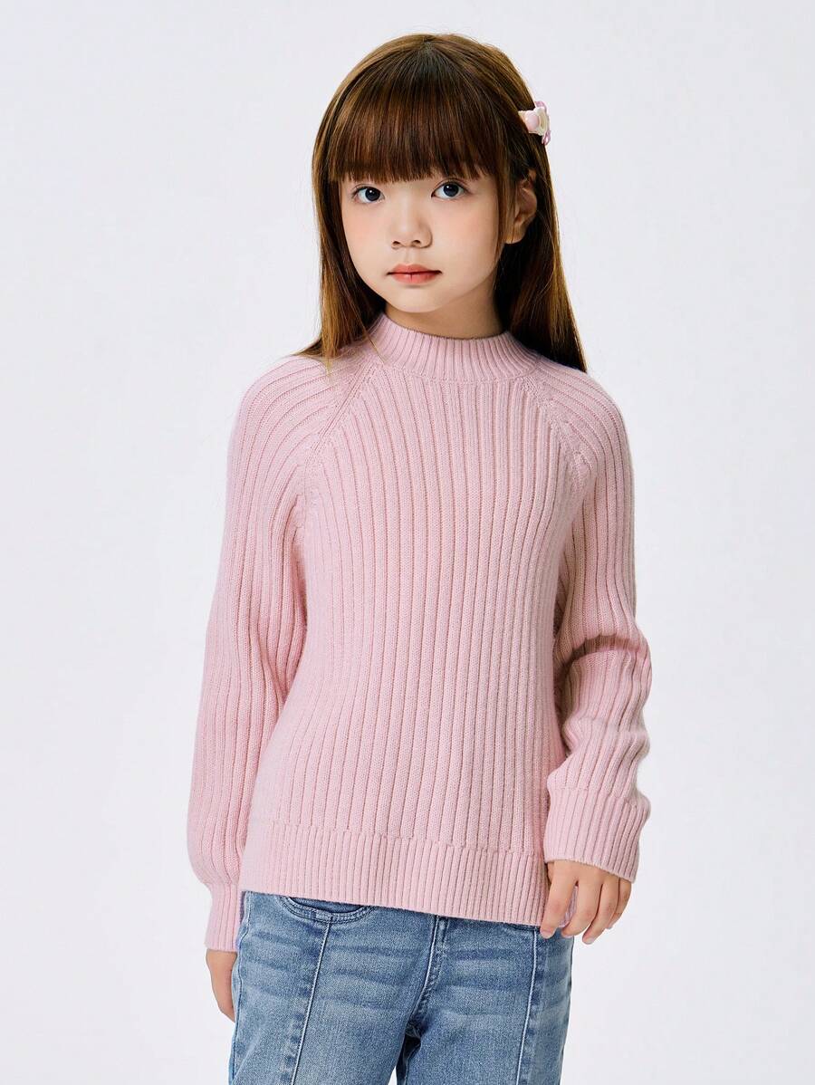 Balabala Jersey de punto para niñas, dulce y cálido, tipo suéter para otoño/invierno 2024