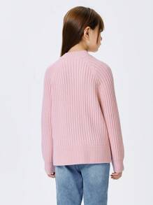 Balabala Jersey de punto para niñas, dulce y cálido, tipo suéter para otoño/invierno 2024
