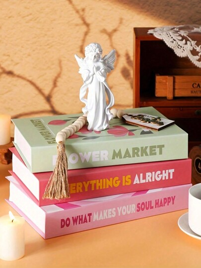 1 pièce/3 pièces Livres rétro factices, livres décoratifs, accessoires pour bibliothèques dans les cafés/hôtels, accessoires pour séances photo, modèle de conversion pour films et vidéos, meilleur cadeau