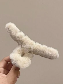 Women's Autumn Winter New Plush Extra Large Hair Clips. Fashionable Popular Extra Large Hair Claw. Bun Clips. Party Daily Versatile Hair Accessories Hair Clips Fall Claw Clip For Vacation Outfits Woman