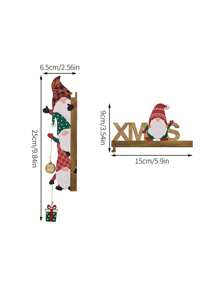 1pc Festive Christmas Door Frame Decor - Whimsical Snowman, Santa & Tree Design,Perfect For Holiday Home Decoration, Window & Wall Accents, Suitable For Home Office, Indoor Use, DIY Crafts, Home Decor, Offices Decor, Theme Party Decor, Christmas Decor