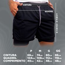 Short Dry Fit Academia Fitness Stay True Statue Street - 白色 - 查看 2