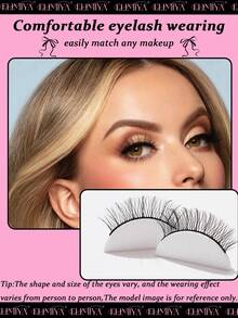 5 Cặp Lông Mi Tự Nhiên, Lông Mi Giả Lash Tự Nhiên, Lông Mi Giả Frihappy 12mm - Mi tự nhiên - Xem 5