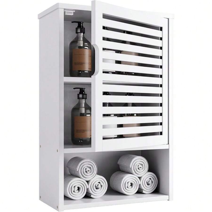 Bathroom Over Toilet, White Medicine Hanging Cupboard