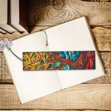 4 件/套亚克力钻石画书签：钻石艺术彩色树系列，非常适合爱书人和 DIY 爱好者 - 彩色 - 查看 4