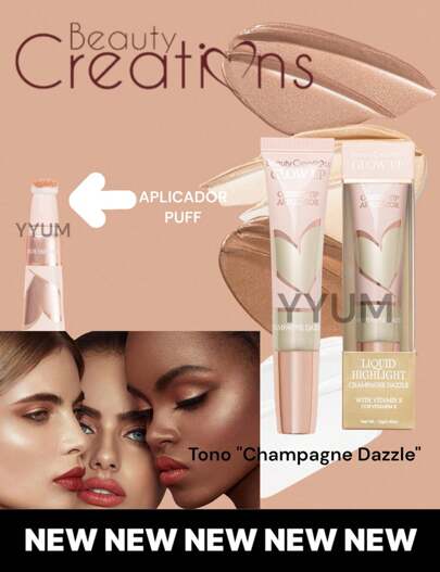 Iluminador liquido Glow Up Wands Beauty Creations