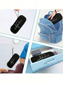 1pc Stethoscope Storage Kit, Travel Carrying Case Portable Stethoscope Storage Box Multifunctional Portable Bag, EVA Bag, Stethoscope Cloth Box, Household Anti-Fall EVA First Aid Kit,Hard Stethoscope Case, EVA Stethoscope Storage Bag With Zipper Closure Portable Hard Carrying Case For Nurse Accessories, No Tool Included - Multicolor - View 5