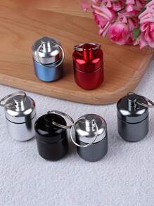 迷你药盒 - 防水设计，防潮，耐用的铝合金结构，方便的钥匙圈附件，方便携带 - 整理和保护您的日常药物 - 彩色 - 查看 13