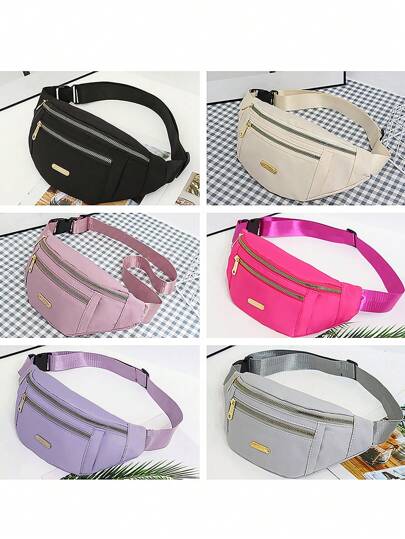 1pc Women's Portable Sports Waist Bag, Multi-Layer Mobile Phone Storage, Fanny Pack For Outdoor Camping, Hiking, And TravelingSport Bag Tasche Drawstring Rucksack Basketball Bag Drawstring Backpack Football Cheer Bag Sport Backpack College Student For GymTravel Exercise Yoga Outdoor Outing Cycling Hiking Waterproof Lightweight Large Capacity Portable Accessories Women Man Child's Christmas Gifts