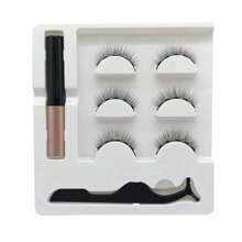 Bộ 3 cặp lông mi từ tính C/D-Curl có thể tái sử dụng - Kiểu mắt búp bê & mắt mèo, dễ dán không cần keo - màu đen - Xem 12