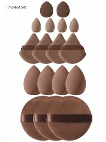 44件套化妆刷套装，包含眼影刷、眉刷、粉底刷、散粉刷、腮红刷、遮瑕刷和高光刷，采用柔软的合成纤维制成，适合日常面部彩妆。化妆刷套装，化妆刷套装，化妆刷套装，全套化妆工具，化妆刷套装，全套化妆工具，化妆刷套装，化妆刷套装，化妆礼品套装，赠品，专业化妆刷，全套化妆工具 - 咖啡棕 - 查看 6