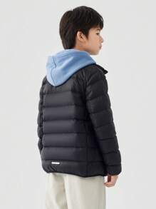 Balabala Boys' Down Jacket 2024 Autumn/Winter Versatile Style - Black - View 3