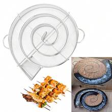 Máy hun khói cá hồi thịt xông khói cá Mini Apple Wood Smoker Wood Dust Hot New Steel Barbecue Grill Máy tạo khói lạnh Chip Smoking Box - Bạc - Xem 6