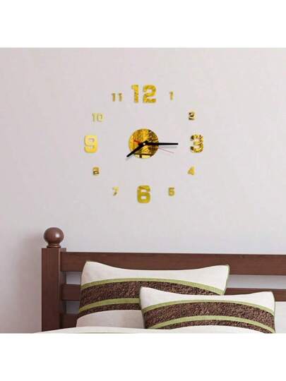 Moderne 16 Inch DIY Acrylic Wand Klok Large Silent Non Ticking Living Room, Bedroom, Kitchen Customizable Zwart Numeral ative Minimalist Easy Installation, Perfect Home Office ,Home ,Room Birthday Graduation Bedroom Dormitory Back To School view 6