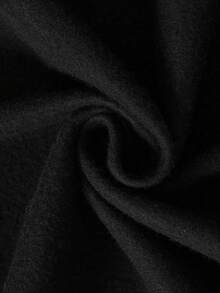 Customized Women's Fashion Hooded Sweatshirt - Add Your Own Design (Family Photo Available) To Create Your Personalized Printed Sweatshirt - Black - View 8