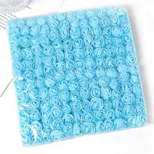 144pcs Artificial Mini Foam Rose Flower Bouquet Wedding Flower Decoration Scrapbooking Fake Flowers Wreath DIY Craft Gifts, Valentine's Day, Gift Birthday Graduation