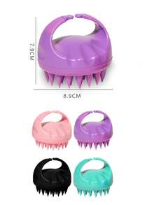 1 Cái 4 Màu Gội Đầu Bàn Chải Không Làm Hư Tổn Tóc Khô Và Ướt Bằng Silicone Bàn Chải Massage Sử Dụng Kép Để Tắm Và Làm Mượt Tóc Bàn Chải Gội Đầu Tròn Hình Bàn Tay Làm Tóc Thư Giãn Da Đầu Người Lớn Bàn Chải Massage Tắm Bằng Silicone Đồ Dùng Tắm - Nhiều màu - Xem 4
