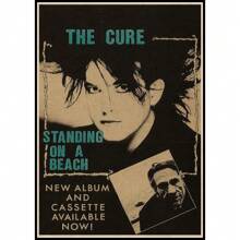 1 pieza Impresión en lienzo vintage sin marco de la banda The Cure, decoración de pared de estrella de música rock, póster, regalo para cumpleaños, graduación - Multicolor - Ver 13