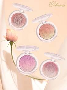 COLORROSE Gradient Blush, Flash Glow Cheeks Powder Blush, Highly Pigmented, Blendable,Bright Shimmer Face Blush, Light, Smooth, Highlighter And Eyeshadow All In One, Facial Beauty Cosmetic Makeup - 1072 Sweet Apricot - View 6