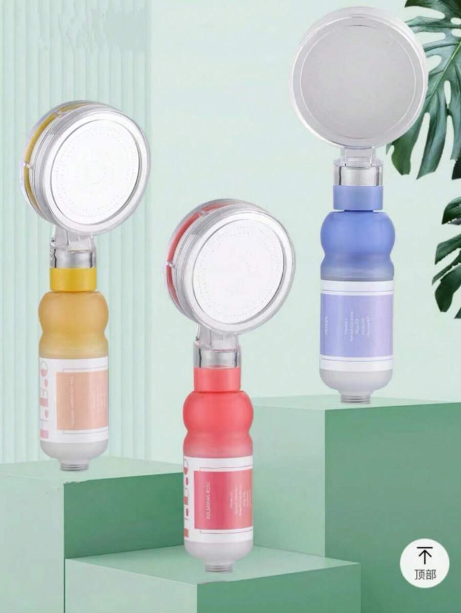 1pc Fragrant Skin Care Shower Head, Chlorine Removing High Pressure