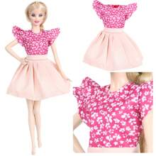 5pcs Cute Costume, Dress, Suitable For 11.5 Inch Doll, Accessories, Daily Casual Wear, Toy Set, Doll Set, Doll Not Included,Home Decoration