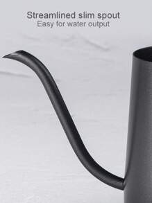 choxila 1pc 350ml/600ml Stainless Steel Pour Over Coffee Kettle With Lid, Coffee Pot Drip Coffee Making Tool