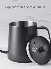 choxila 1pc 350ml/600ml Stainless Steel Pour Over Coffee Kettle With Lid, Coffee Pot Drip Coffee Making Tool