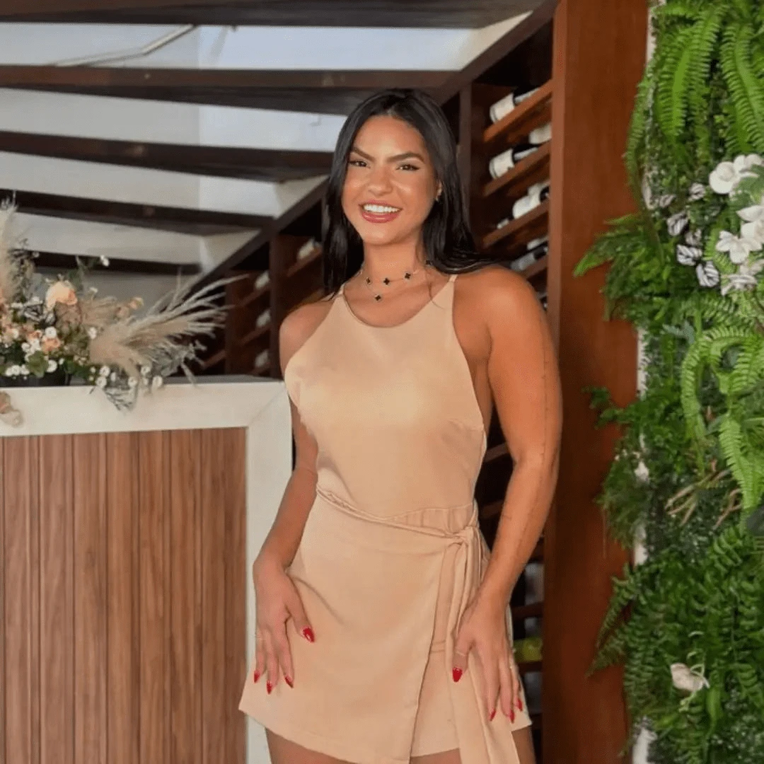 Women's Tailored Short Skirt Jumpsuit: Comfort And Style For Summer 2024 - Màu be - Xem 1