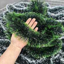 4m Grinalda de Natal Verde Artificial para Festa, Decoração de Casa, Enfeite de Árvore de Natal