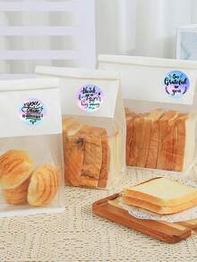 500 miếng/cuộn Nhãn dán cảm ơn lấp lánh tự dính, Nhãn trang trí quà tặng/bao bì cho sinh nhật, đám cưới, khai trương doanh nghiệp, quà tặng cho khách, niêm phong phong bì, Thẻ dán cảm ơn 1 inch - Nhiều màu - Xem 4