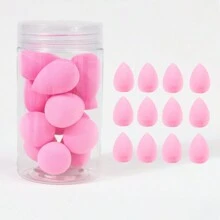 12个装透明罐装迷你化妆海绵，小巧柔软，干湿两用，不含乳胶。适用于化妆、家居装饰、梳妆台、旅行、卧室等场合。也可用于化妆配件、粉扑、化妆海绵、散粉扑等。此外，它也是圣诞礼物、化妆工具、礼品、女士礼物、圣诞礼物、赠品、旅行必备品等。 - 彩色 - 查看 15